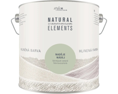 StyleColor NATURAL ELEMENTS jílové barvy bez konzervantů 2,5 l Naděje