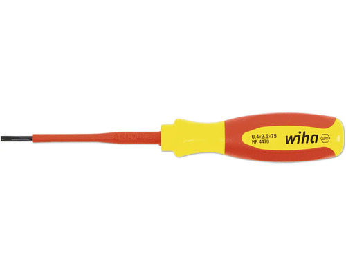 Plochý šroubovák Wiha VDE 2,5x75mm Plochý šroubovák Wiha VDE 2,5x75mm