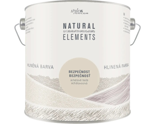 StyleColor NATURAL ELEMENTS jílové barvy bez konzervantů 2,5 l Bezpečnost