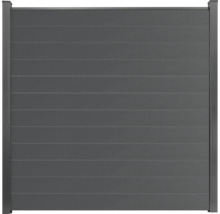 Hliníkový plotový dílec s vodorovnými lamelami do zahrady