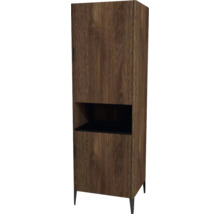 Koupelnová skříňka vysoká Devo Lotos pravá bronzová 50 x 190 x 53 cm LF-SZS2D+OTPR60-F115