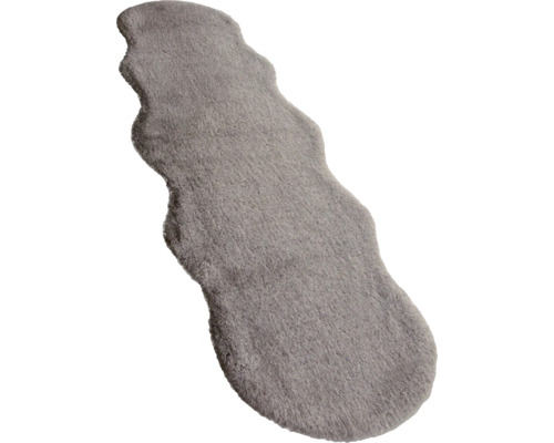 Šedý lem postele z ovčí kůže