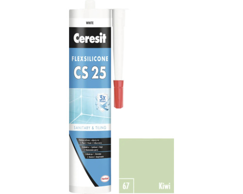 Sanitární silikon Ceresit CS 25 Kiwi 280 ml