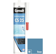 Ceresit Flexsilicone CS 25 sanitární a obkladový silikon, odstín oceán