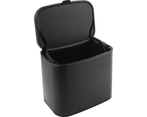 Otevřený odpadkový koš z kovu