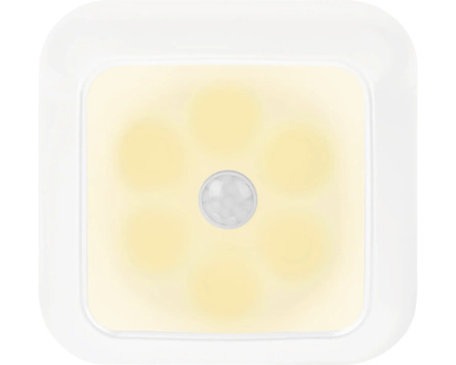 LED nástěnné osvětlení QLink 1 W 25 lm 2700 K bílé s pohybovým senzorem 2 ks