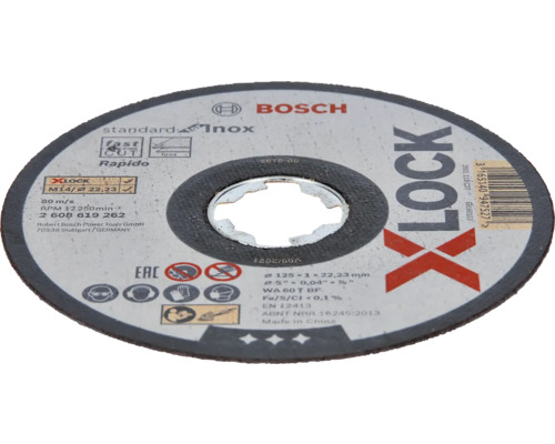 Brusný kotouč Bosch X-Lock, průměr 125 milimetrů