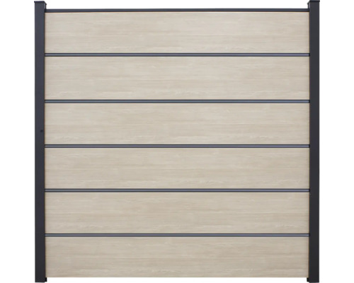 Plotové pole GroJa BasicLine Premium Zahradní plot z dřeva a kovu