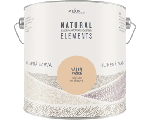 StyleColor NATURAL ELEMENTS jílové barvy bez konzervantů 2,5 l Vášeň