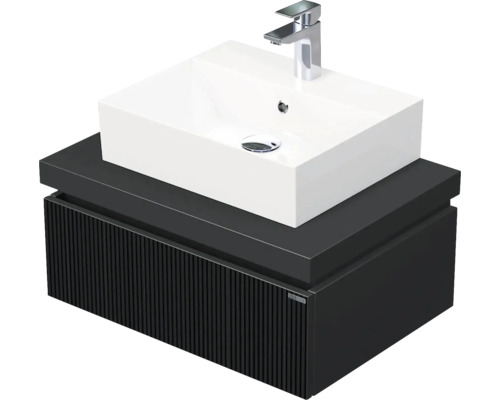 Koupelnová skříňka s umyvadlem Intedoor DESK 3D černá matná 70,5 x 44,4 x 50,2 cm DE 54 3D 70 STORM 1Z A9276 Koupelnová skříňka s umyvadlem Intedoor DESK 3D černá matná 70,5 x 44,4 x 50,2 cm DE 54 3D 70 STORM 1Z A9276