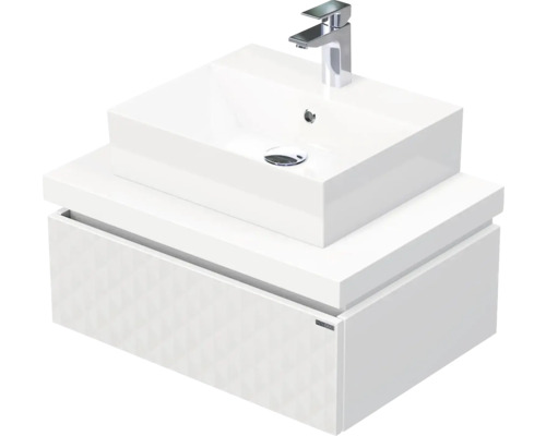 Koupelnová skříňka s umyvadlem Intedoor DESK 3D bílá matná 70,5 x 44,4 x 50,2 cm DE 54 3D 70 STORM 1Z B073 Koupelnová skříňka s umyvadlem Intedoor DESK 3D bílá matná 70,5 x 44,4 x 50,2 cm DE 54 3D 70 STORM 1Z B073