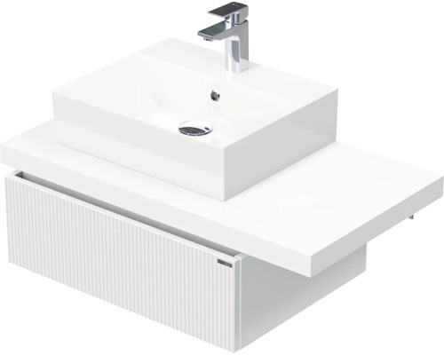 Koupelnová skříňka s umyvadlem Intedoor DESK 3D bílá matná 90,5 x 44,4 x 50,2 cm DE 54 3D 90 L STORM 1Z A8916 Koupelnová skříňka s umyvadlem Intedoor DESK 3D bílá matná 90,5 x 44,4 x 50,2 cm DE 54 3D 90 L STORM 1Z A8916
