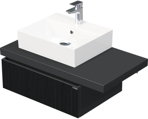 Koupelnová skříňka s umyvadlem Intedoor DESK 3D černá matná 90,5 x 44,4 x 50,2 cm DE 54 3D 90 L STORM 1Z A9276 Koupelnová skříňka s umyvadlem Intedoor DESK 3D černá matná 90,5 x 44,4 x 50,2 cm DE 54 3D 90 L STORM 1Z A9276