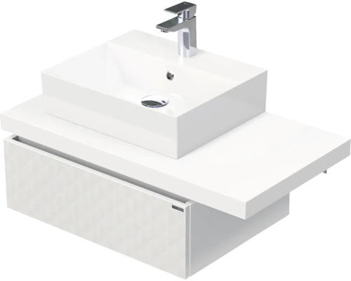 Koupelnová skříňka s umyvadlem Intedoor DESK 3D bílá matná 90,5 x 44,4 x 50,2 cm DE 54 3D 90 L STORM 1Z B073 Koupelnová skříňka s umyvadlem Intedoor DESK 3D bílá matná 90,5 x 44,4 x 50,2 cm DE 54 3D 90 L STORM 1Z B073