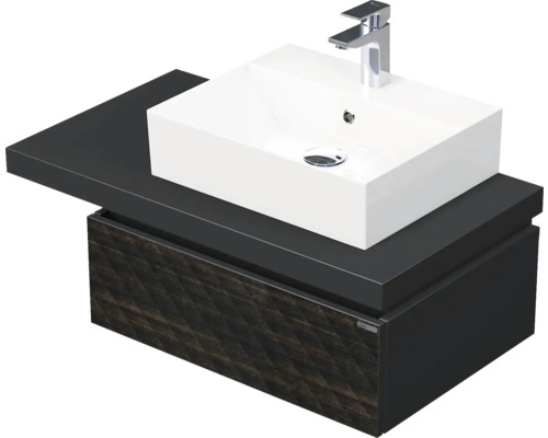 Koupelnová skříňka s umyvadlem Intedoor DESK 3D hnědá 90,5 x 44,4 x 50,2 cm DE 54 3D 90 P STORM 1Z LR29 Koupelnová skříňka s umyvadlem Intedoor DESK 3D hnědá 90,5 x 44,4 x 50,2 cm DE 54 3D 90 P STORM 1Z LR29