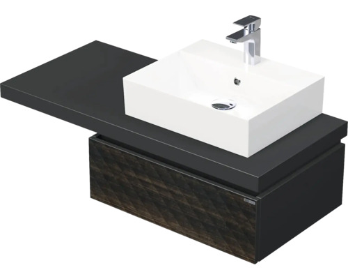 Koupelnová skříňka s umyvadlem Intedoor DESK 3D hnědá 110,5 x 44,4 x 50,2 cm DE 54 3D 110 P STORM 1Z LR29 Koupelnová skříňka s umyvadlem Intedoor DESK 3D hnědá 110,5 x 44,4 x 50,2 cm DE 54 3D 110 P STORM 1Z LR29
