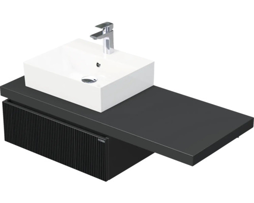 Koupelnová skříňka s umyvadlem Intedoor DESK 3D černá matná 120,5 x 44,4 x 50,2 cm DE 54 3D 120 L STORM 1Z A9276 Koupelnová skříňka s umyvadlem Intedoor DESK 3D černá matná 120,5 x 44,4 x 50,2 cm DE 54 3D 120 L STORM 1Z A9276