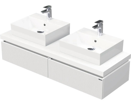 Koupelnová skříňka s umyvadlem Intedoor DESK 3D bílá matná 140,5 x 44,4 x 50,2 cm DE 54 3D 140 D STORM 2Z A8916 Koupelnová skříňka s umyvadlem Intedoor DESK 3D bílá matná 140,5 x 44,4 x 50,2 cm DE 54 3D 140 D STORM 2Z A8916
