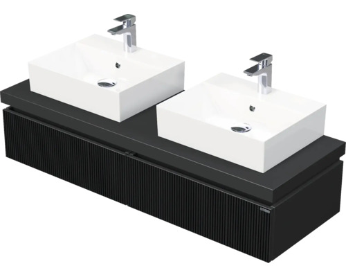 Koupelnová skříňka s umyvadlem Intedoor DESK 3D černá matná 140,5 x 44,4 x 50,2 cm DE 54 3D 140 D STORM 2Z A9276 Koupelnová skříňka s umyvadlem Intedoor DESK 3D černá matná 140,5 x 44,4 x 50,2 cm DE 54 3D 140 D STORM 2Z A9276