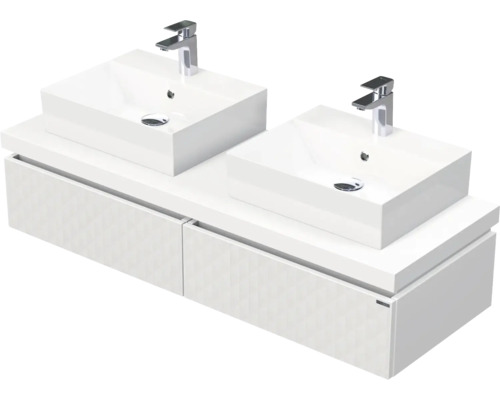 Koupelnová skříňka s umyvadlem Intedoor DESK 3D bílá matná 140,5 x 44,4 x 50,2 cm DE 54 3D 140 D STORM 2Z B073 Koupelnová skříňka s umyvadlem Intedoor DESK 3D bílá matná 140,5 x 44,4 x 50,2 cm DE 54 3D 140 D STORM 2Z B073