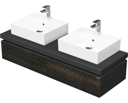 Koupelnová skříňka s umyvadlem Intedoor DESK 3D hnědá 140,5 x 44,4 x 50,2 cm DE 54 3D 140 D STORM 2Z LR29 Koupelnová skříňka s umyvadlem Intedoor DESK 3D hnědá 140,5 x 44,4 x 50,2 cm DE 54 3D 140 D STORM 2Z LR29