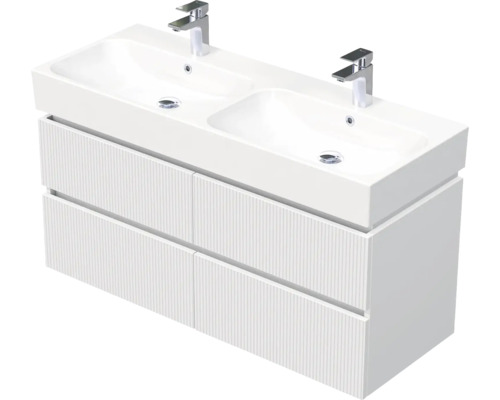 Koupelnová skříňka s umyvadlem Intedoor STORM 3D bílá matná 120 x 66 x 46,5 cm STORM 3D 120D 4Z A8916 Koupelnová skříňka s umyvadlem Intedoor STORM 3D bílá matná 120 x 66 x 46,5 cm STORM 3D 120D 4Z A8916