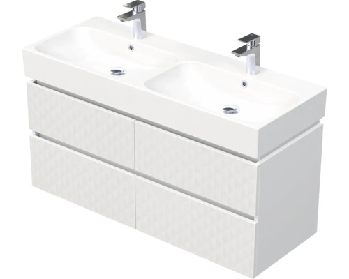 Koupelnová skříňka s umyvadlem Intedoor STORM 3D bílá matná 120 x 66 x 46,5 cm STORM 3D 120D 4Z B073 Koupelnová skříňka s umyvadlem Intedoor STORM 3D bílá matná 120 x 66 x 46,5 cm STORM 3D 120D 4Z B073