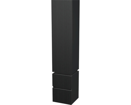 Koupelnová skříňka vysoká Intedoor STORM 3D černá matná 35 x 171,8 x 35 cm STORM 3D SV 35 1D2Z L A9276