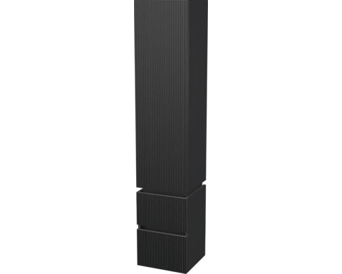 Koupelnová skříňka vysoká Intedoor STORM 3D černá matná 35 x 171,8 x 35 cm STORM 3D SV 35 1D2Z P A9276