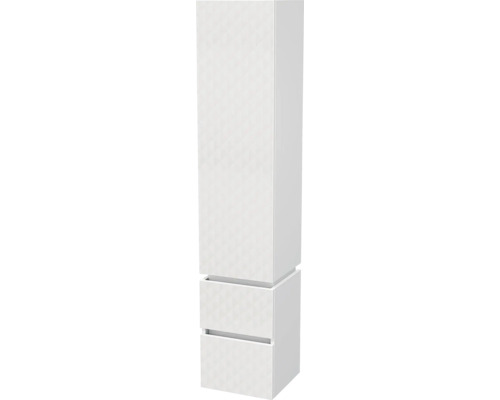 Koupelnová skříňka vysoká Intedoor STORM 3D bílá matná 35 x 171,8 x 35 cm STORM 3D SV 35 1D2Z P B073