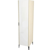 Koupelnová skříňka vysoká Devo Lotos pravá krémově bílá 45 x 190 x 53 cm LF-S1DSP45x190-F98