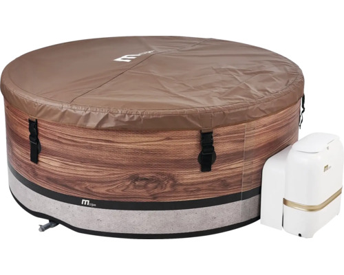 Nafukovací kulatá vířivka s krytem a řídicí jednotkou