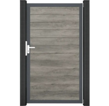 Zahradní branka s rámem a dřevěnými prvky