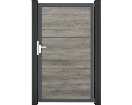 Zahradní branka s rámem a dřevěnými prvky