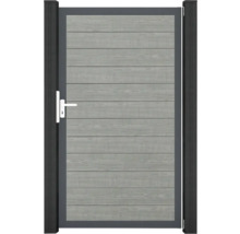 Zahradní branka z kovu a dřeva s klikou