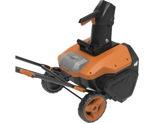 Akumulátorová sněhová fréza WORX s kolečky