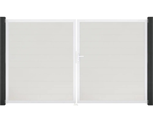 Dvoukřídlá brána s horizontální výplní a klikou