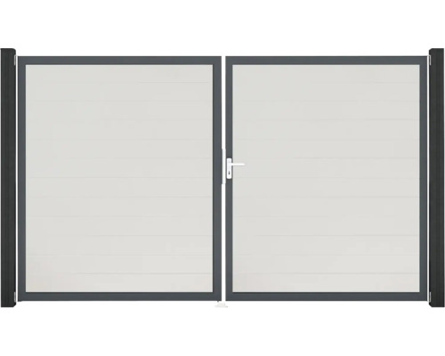 Dvojitá hliníková brána do zahrady