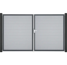 Dvoukřídlá hliníková zahradní brána