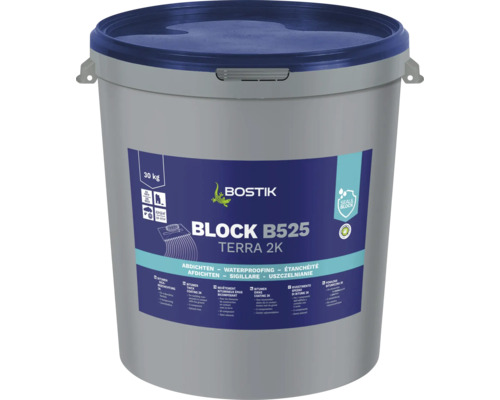 Kbelík Bostik Block B525 Terra 2K, 30 kg, pro hydroizolaci