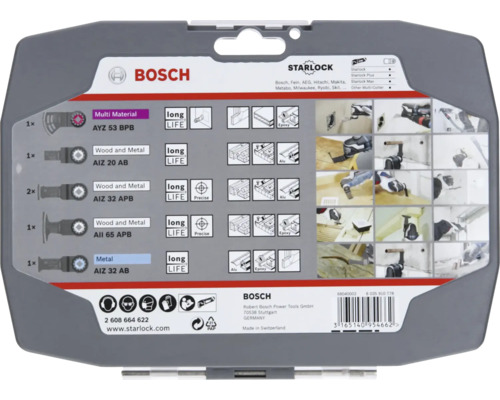 Sada pilových listů Bosch Starlock pro multifunkční nářadí