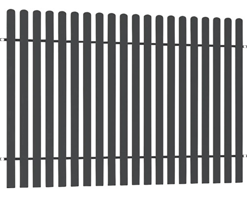Kovový plot POLBRAM Eliska 200 x 147 cm 7016 antracit