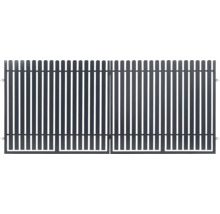 Dvoukřídlá kovová brána pro venkovní použití