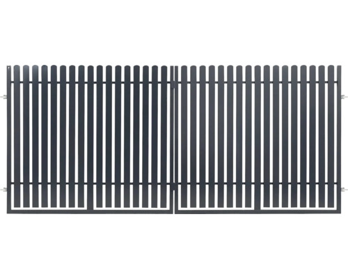 Dvoukřídlá kovová brána pro venkovní použití