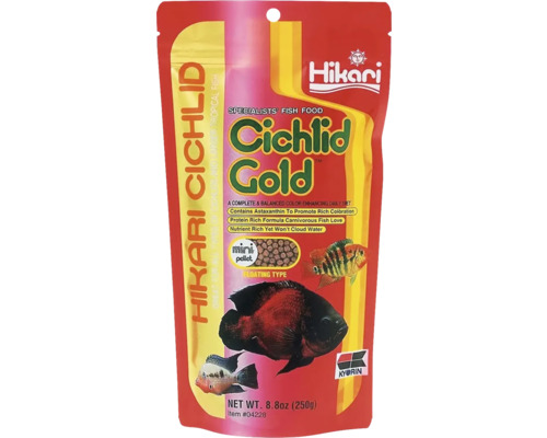 Krmivo pro cichlidy Hikari Cichlid Gold Mini 250 g Balení krmiva pro okrasné ryby Hikari Cichlid Gold