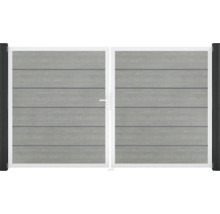 Dvoukřídlá brána z dřeva a kovu