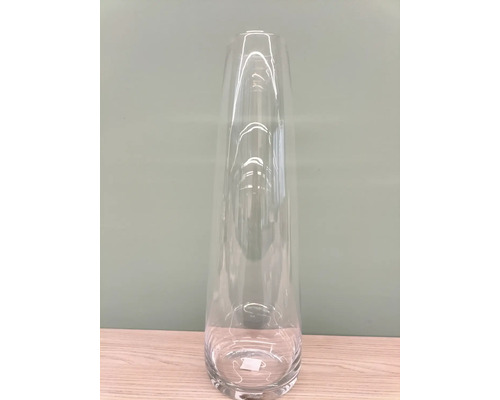 Váza skleněná Ø 8,5 x 50 cm průhledná