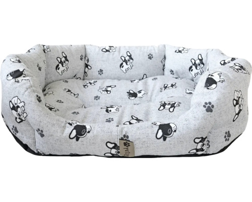 Pelíšek pro psy se vzorem psů a tlap