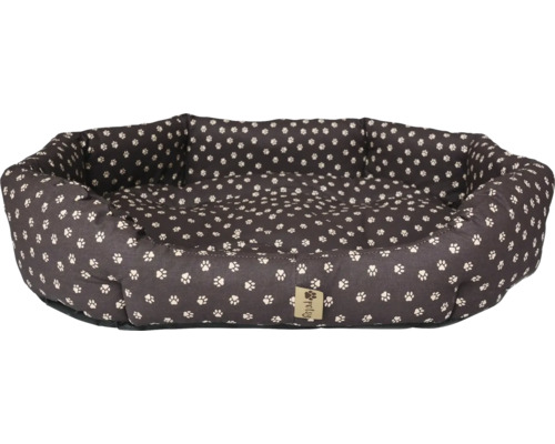 Pelíšek pro psy se vzorem otisků tlap