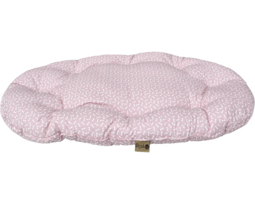 Oválný psí pelech s kostěným vzorem